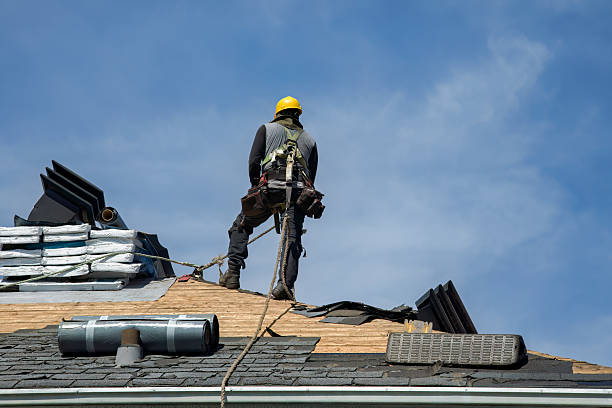 Professional Gutter Installation technician working in Bruce, SD